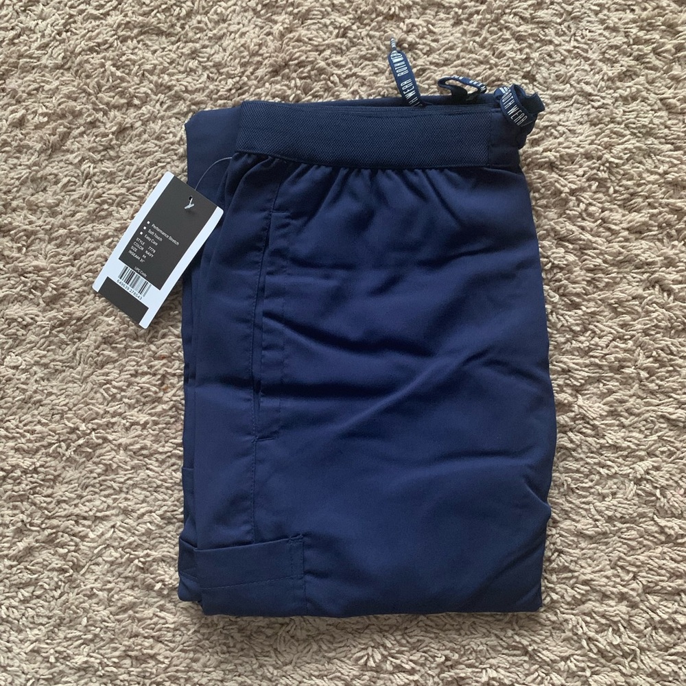 Mens NWT Scrub Pants-Navy